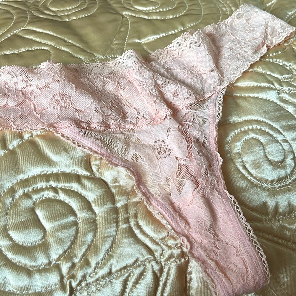 Lace Victoria’s Secret pink thong